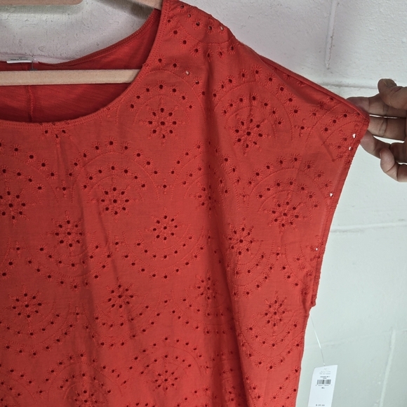 Old Navy Eyelet Cotton Short Sleeve Shirt New - Picture 5 of 6